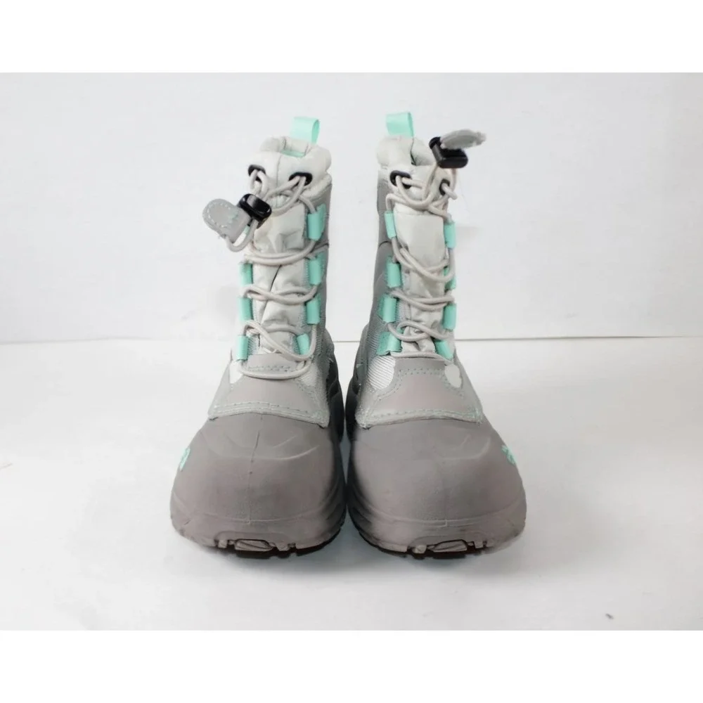 THE NORTH FACE Kids Winter Boots Gray‎ Mint Size 13 Waterproof Insulated